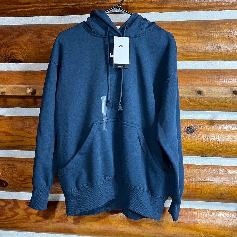Nike Women’s Deep Blue Hoodie‎ with embroidered Nike design